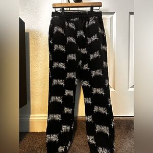 Metal logo goth angels print